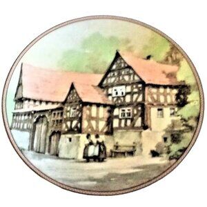 Vintage 1984 Karl Bedal Bayern Baurenhausen in Fronhausen Plate w COA